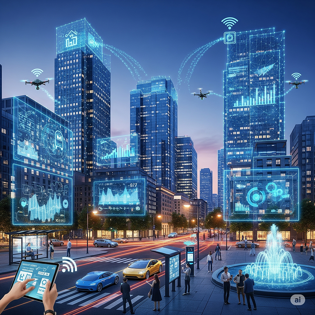 IoT and Smart Solutions concept image